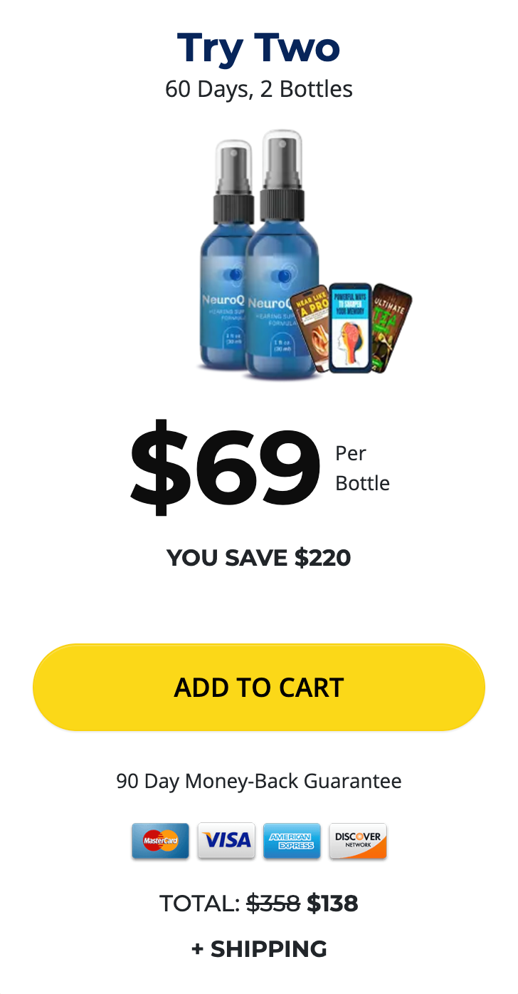 NeuroQuiet Buy 2 Bottle