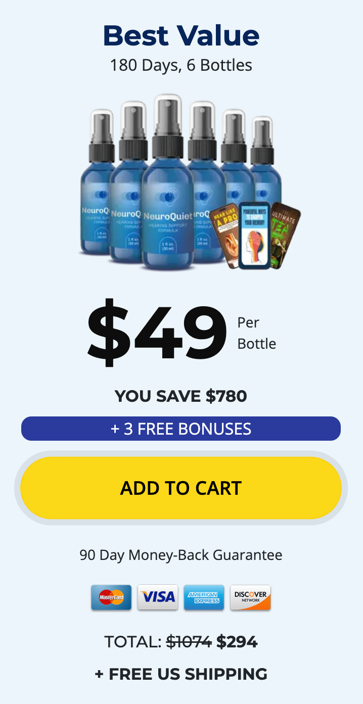 NeuroQuiet Buy 6 Bottles